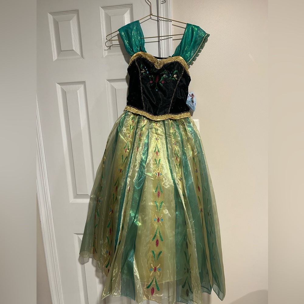 Disney Anna from Frozen Green and Black Princess Dress. NWT gorgeous